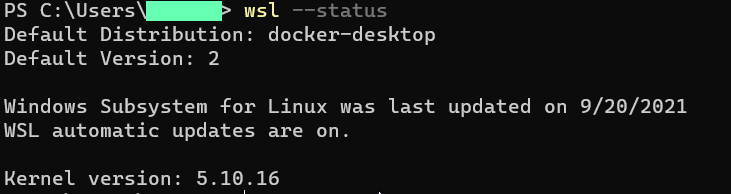 WSL integration (Win 10) Ubuntu-20.04 reports Error:wsl.exe exited with ...