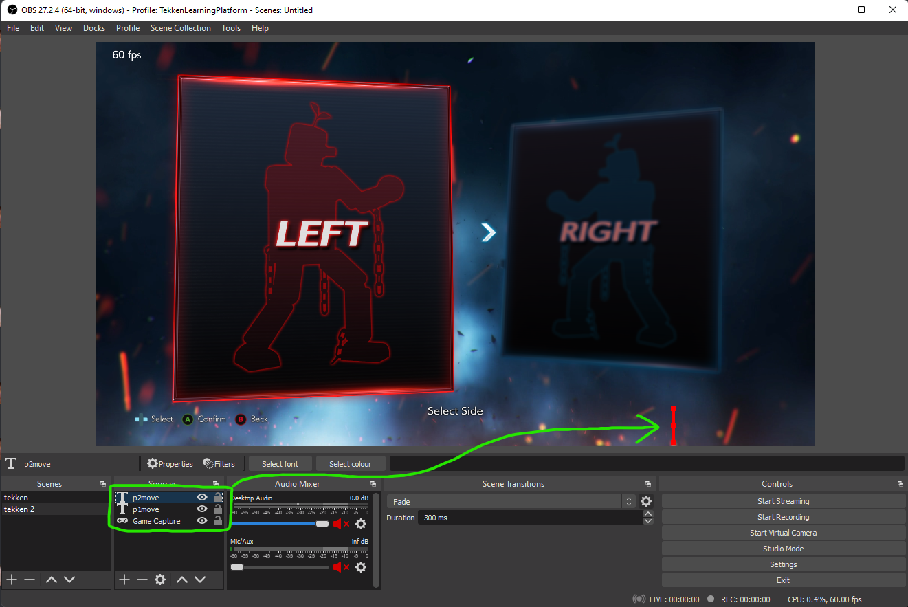 OBS Studio Setup - marcelherd/TekkenLearningPlatform GitHub Wiki