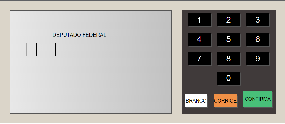 Image of the electronic voting machine