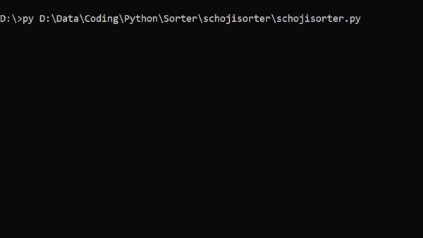 GitHub - Schoji/schojisorter: Simple python sorter · GitHub