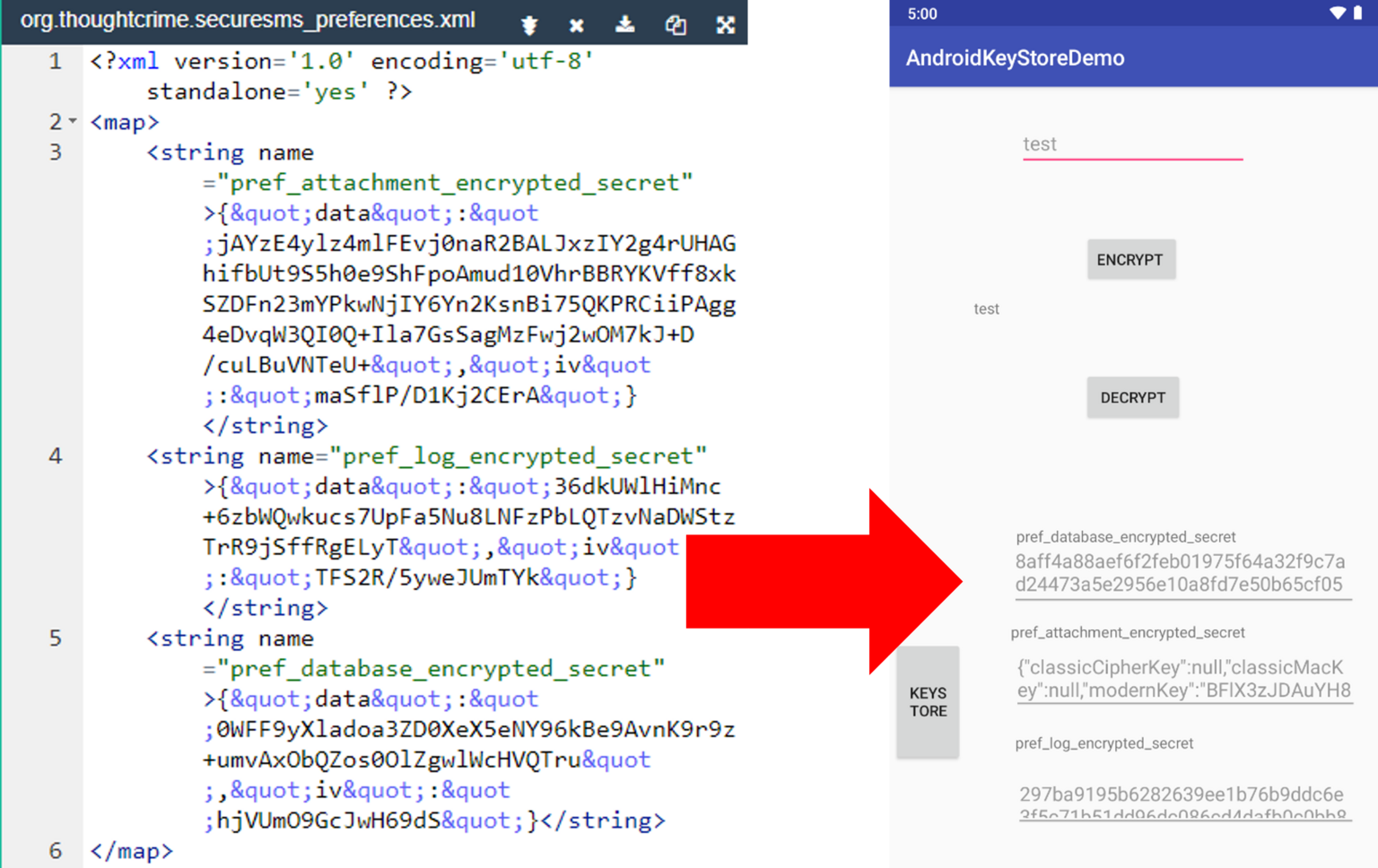 GitHub hunjison/SignalExtractAndroidKeyStore Android application