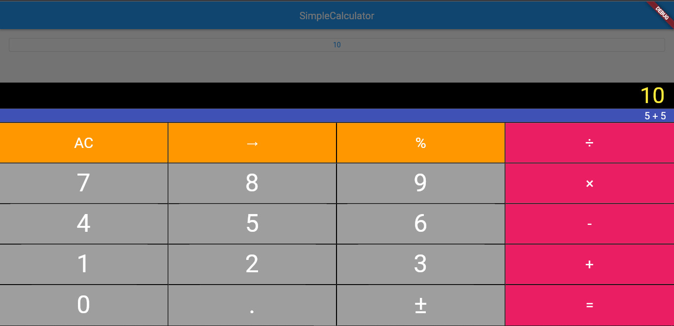 calculator ui