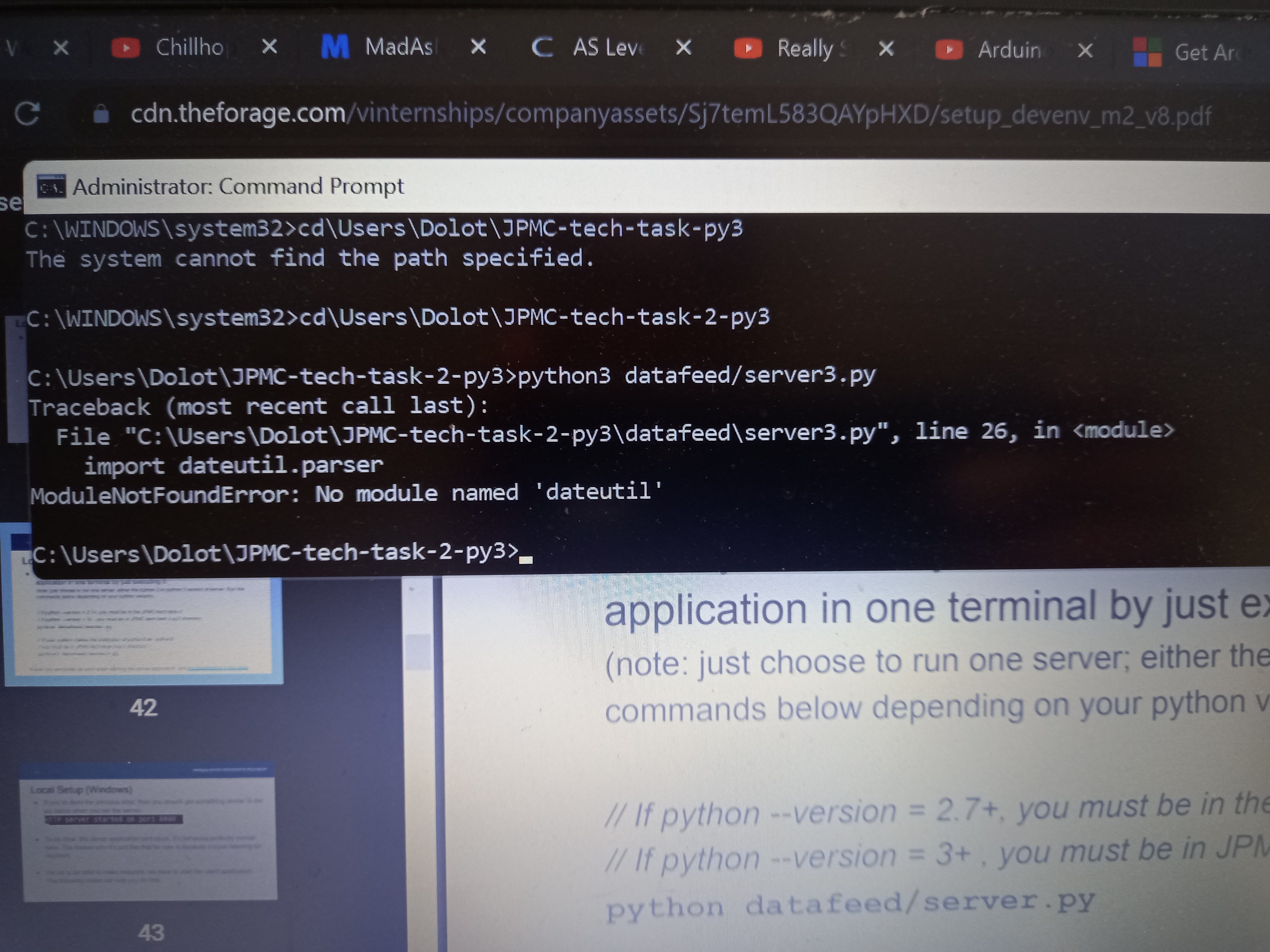 setting up the dev environment for module 2 · Issue #553 · insidesherpa ...