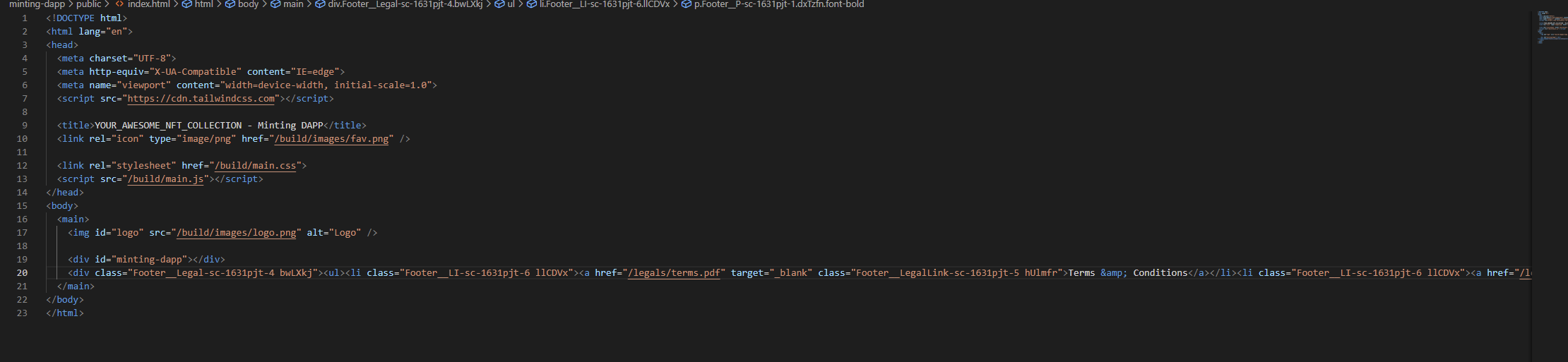 Installing tailwind · Issue 126 · hashlipslab/nfterc721collection