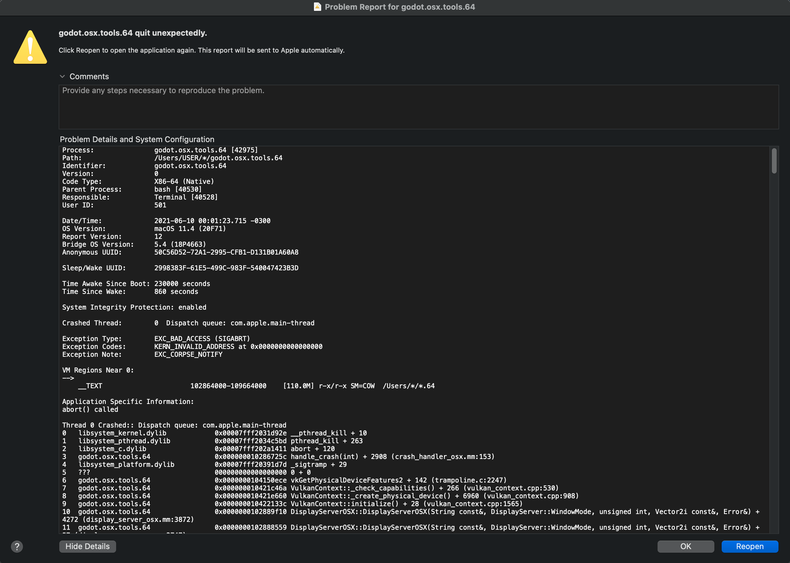 Cannot open Editor on MacOS · Issue #49477 · godotengine/godot · GitHub