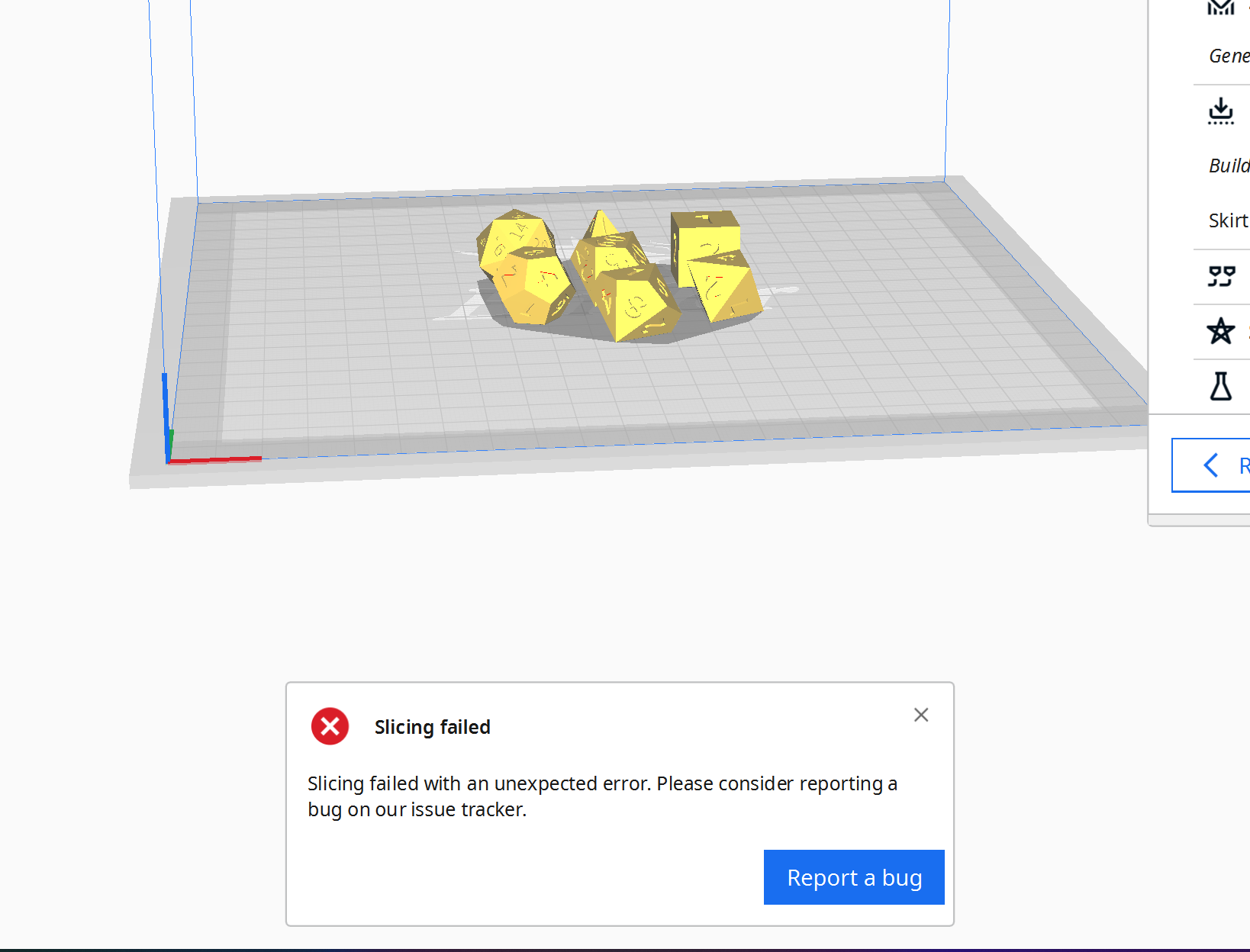 Error slicing a simple dice set · Issue #13760 · Ultimaker/Cura · GitHub
