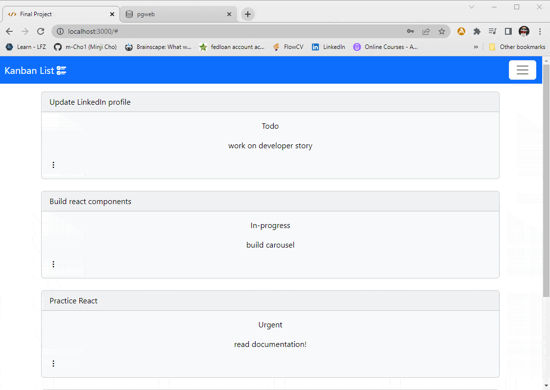 GitHub - m-Cho1/Kanban-List: A full-stack web application for ...