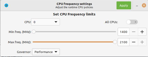 Graphical default settings for CPU Governor · Issue #11290 · linuxmint ...