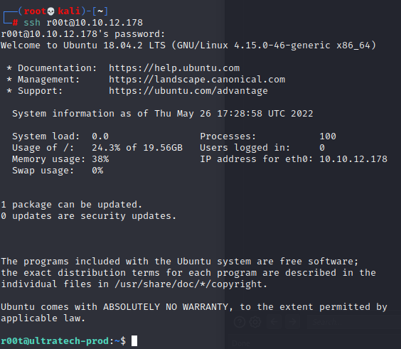 TryHackMe - Ultratech - CSbyGB - Pentips