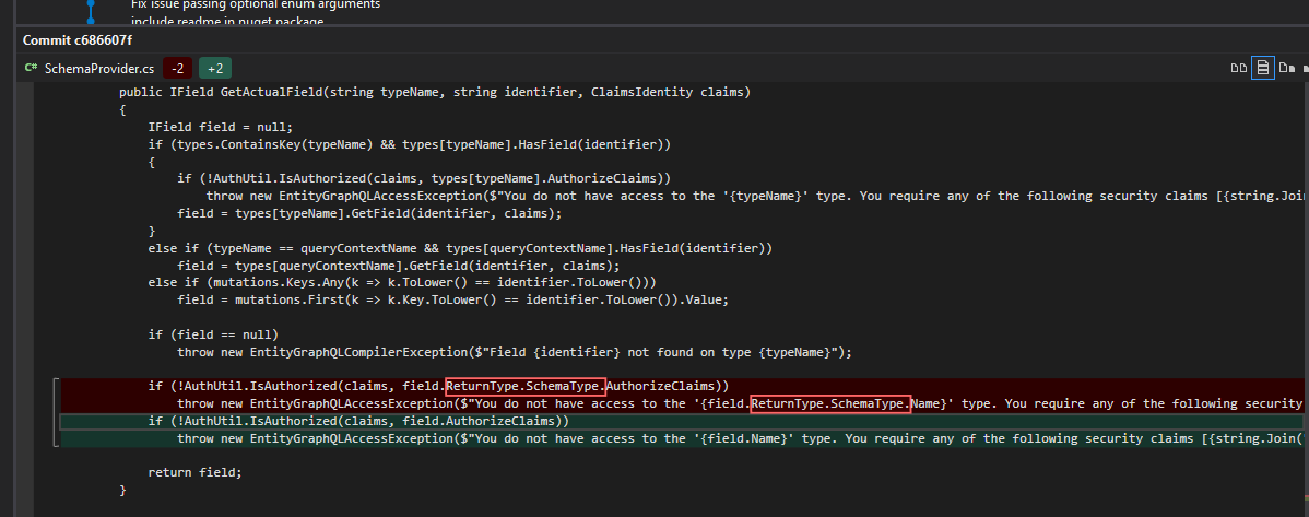 Not working Mutation Authorization · Issue #86 · EntityGraphQL ...