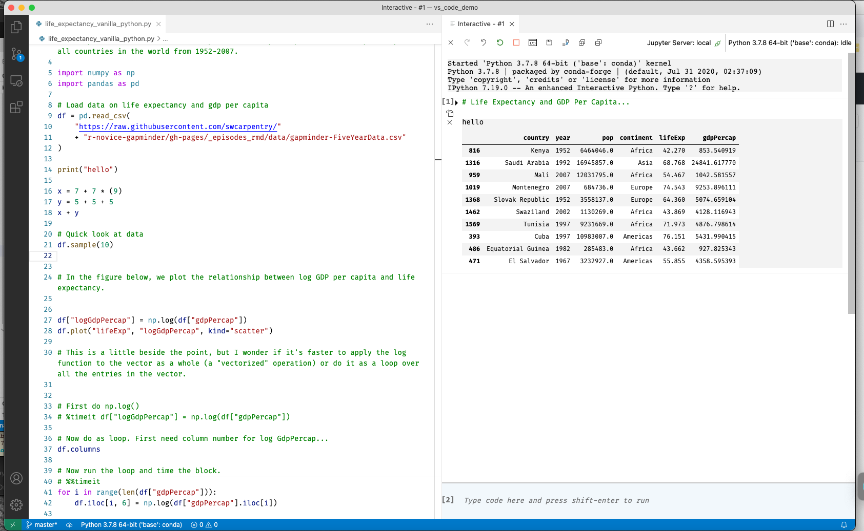 How to get interactive window recognized as Python in vscode? · Issue ...