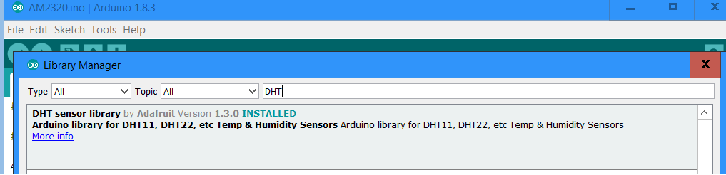 Dht sensor library