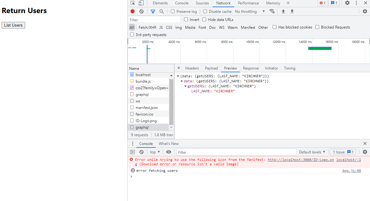 Can't get data to return on App screen from GraphQL query · Issue #2533 ...