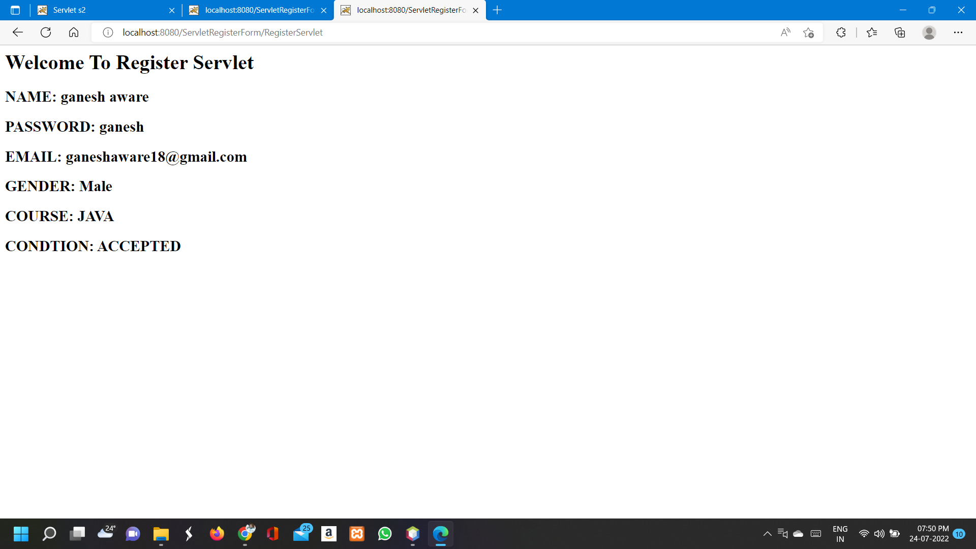 GitHub - ganeshaware18/HttpServletAssignment