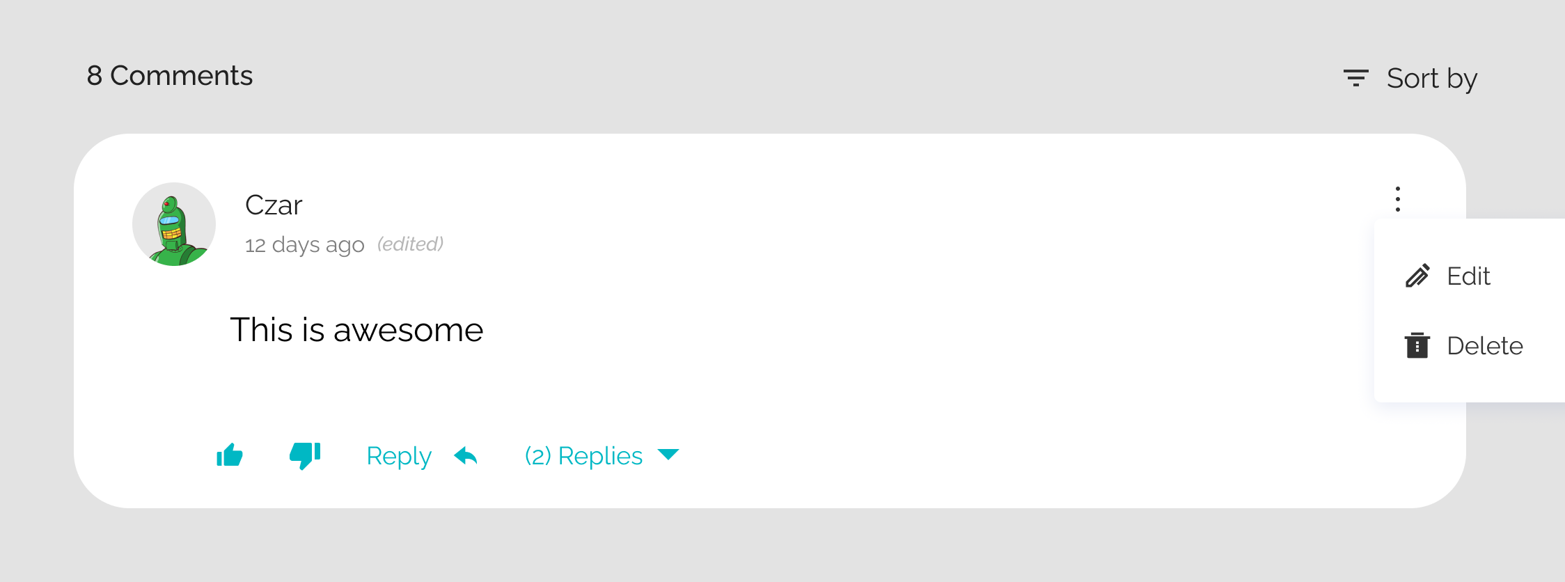 Improve UI for comment section · Issue #938 · unstructuredstudio/zubhub ...