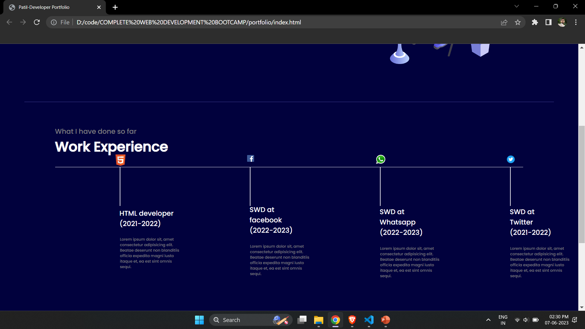 GitHub - PRASANNAPATIL12/portfolio: a simple portfolio using HTML ,CSS ...