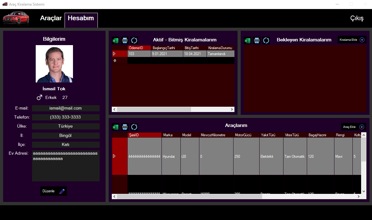 GitHub - Huseyin-Senel/Car-Hire-System