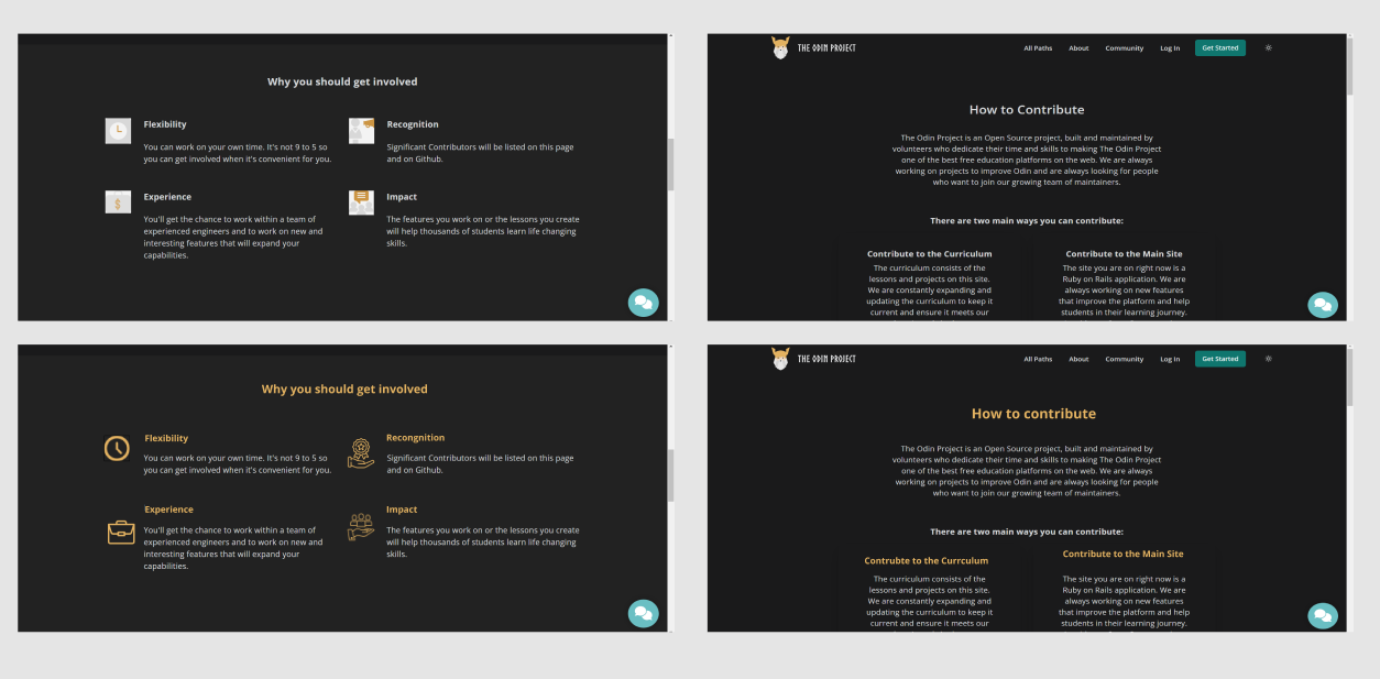 UI enhancement in dark mode · Issue #3071 · TheOdinProject ...