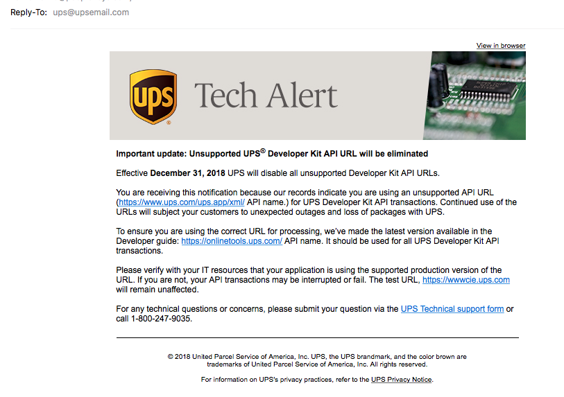 UPS API URL being retired · Issue #16744 · magento/magento2 · GitHub