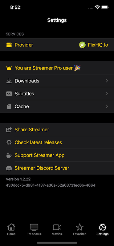 Streamer iOS screenshot 6
