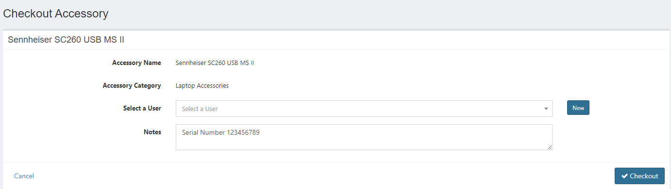 Notes not available when checking out accessory · Issue #8483 · snipe ...
