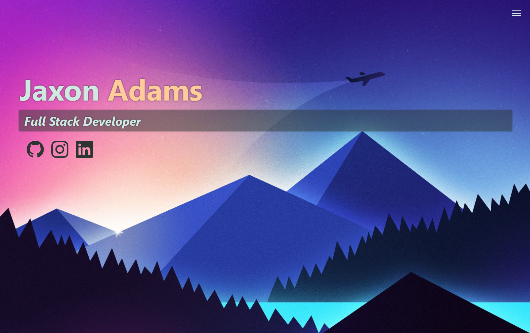 GitHub - JaxonAdams/portfolio: My portfolio, built with React.