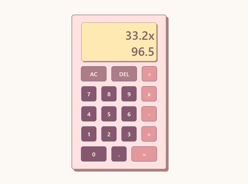 GitHub burcinkarimov/calculator Calculator on Vanilla JS