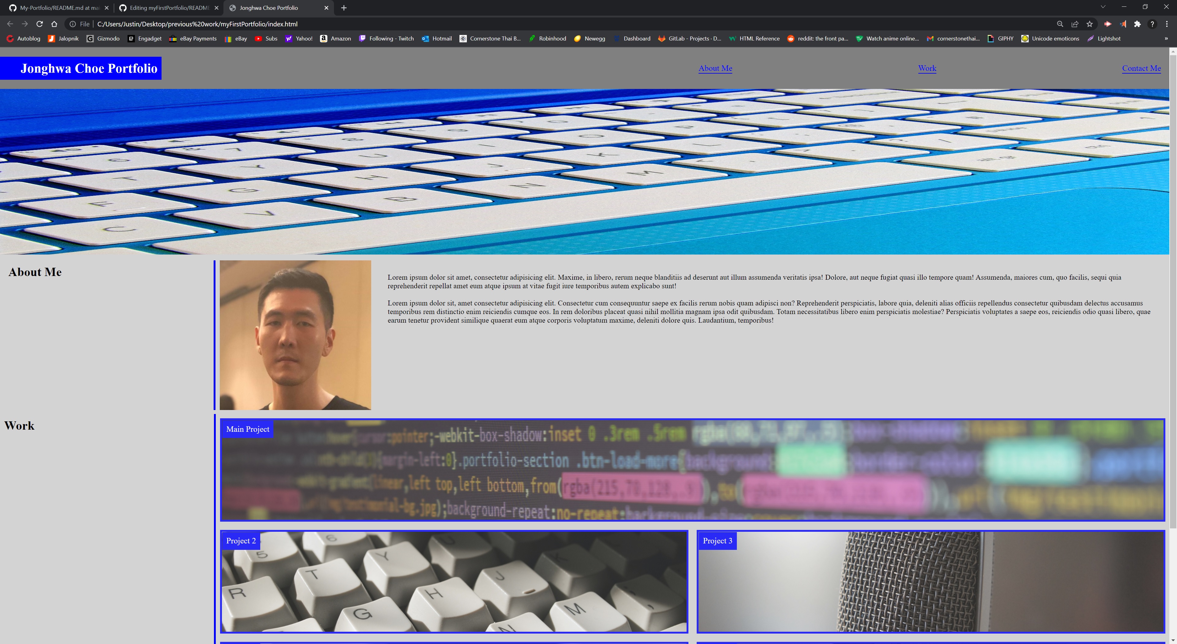 GitHub - jonghwa101/myFirstPortfolio
