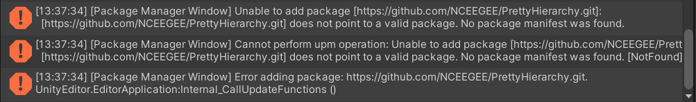 Help with install's error · Issue #3 · NCEEGEE/PrettyHierarchy · GitHub