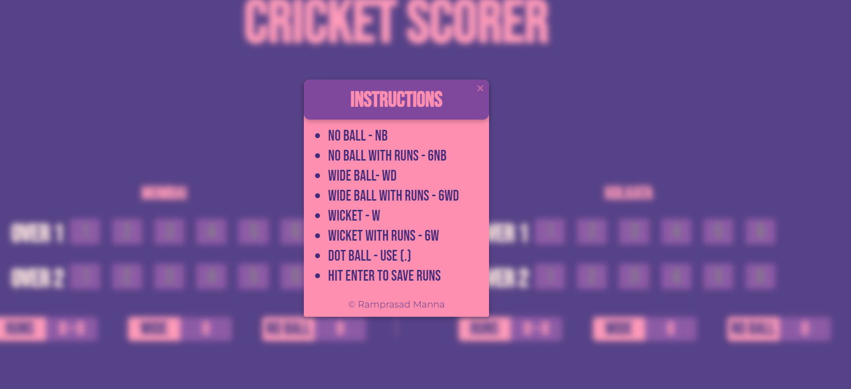 GitHub - Ramprasadmanna/Cricket-Scorer: The Cricket Scorer Web App ...