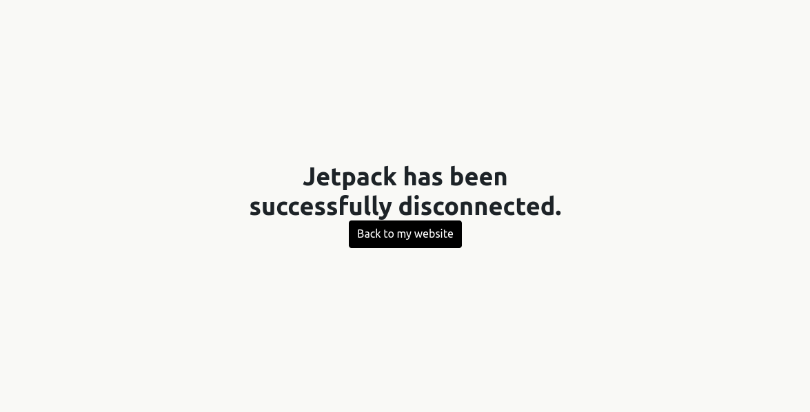 My Jetpack FIx spacing in the disconnect dialog · Issue 23954