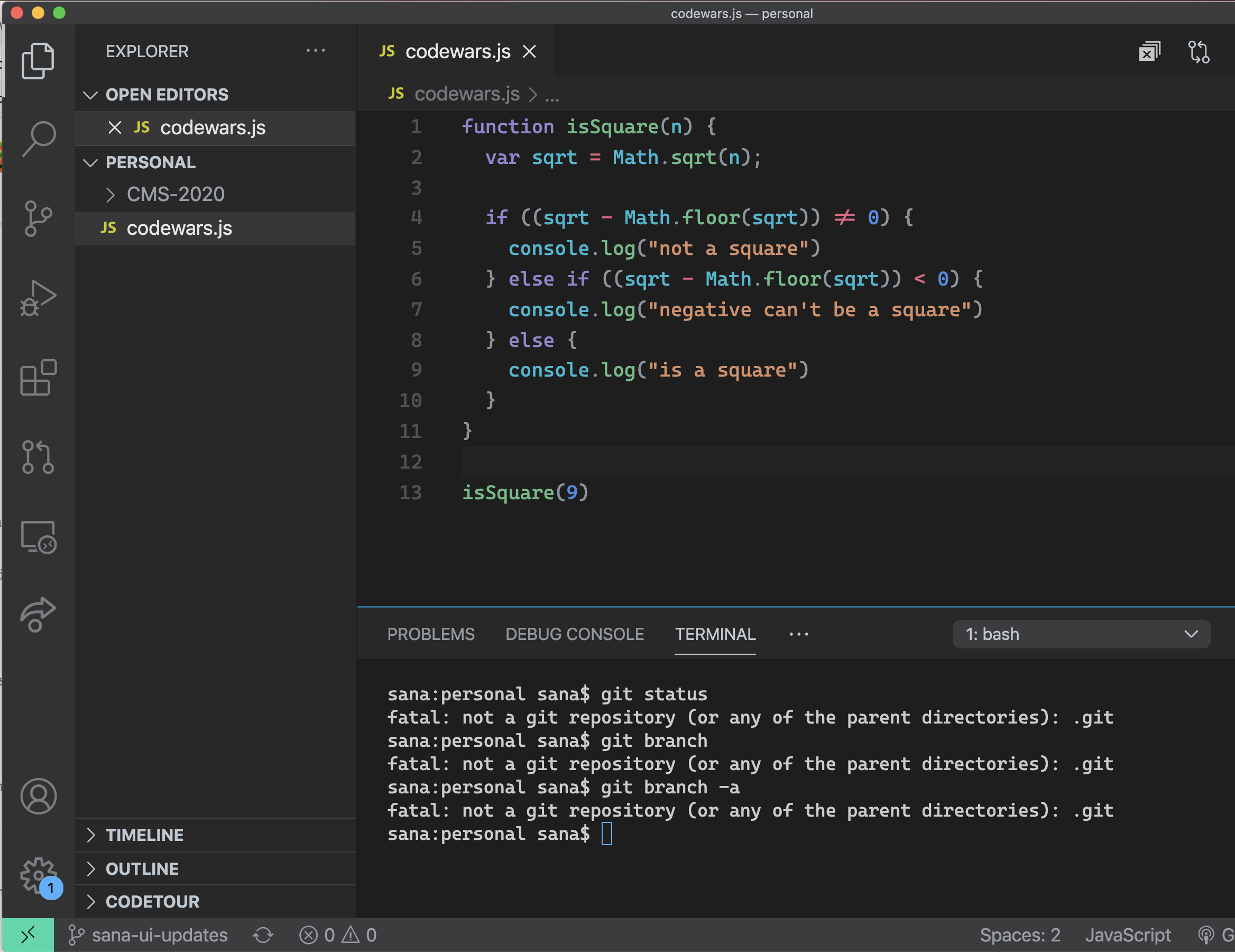Branch UI in status bar doesn't update when switching projects · Issue ...