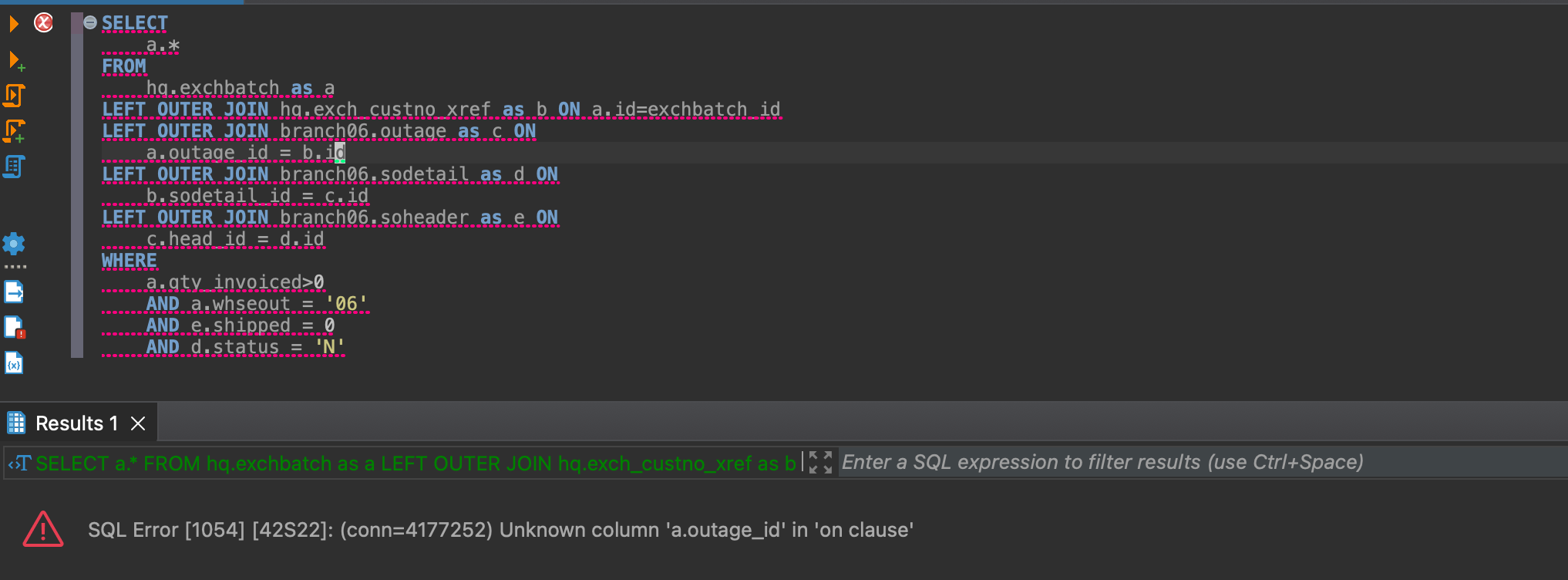 Can't Disable Red Highlighting For Query Error In SQL Editor · Issue ...