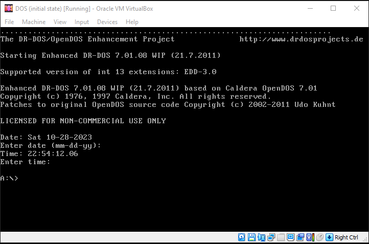 DR-DOS 7.01.08 doesn't boot · Issue #4562 · joncampbell123/dosbox-x ...