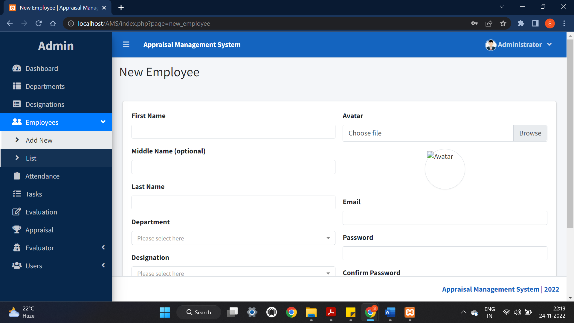 GitHub - thisIsSneha06/Appraisal_Mgmt_System