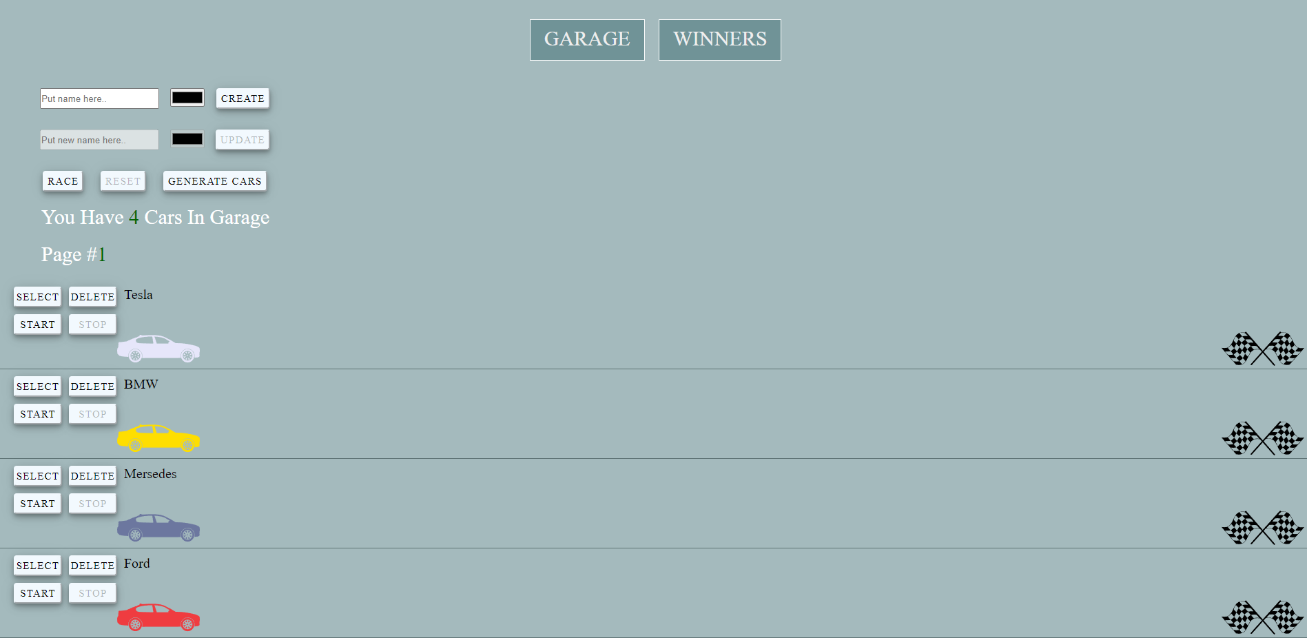 GitHub - DaroGawlik/JavaScript-CarsRace-UI: CarsRace-UI-Project