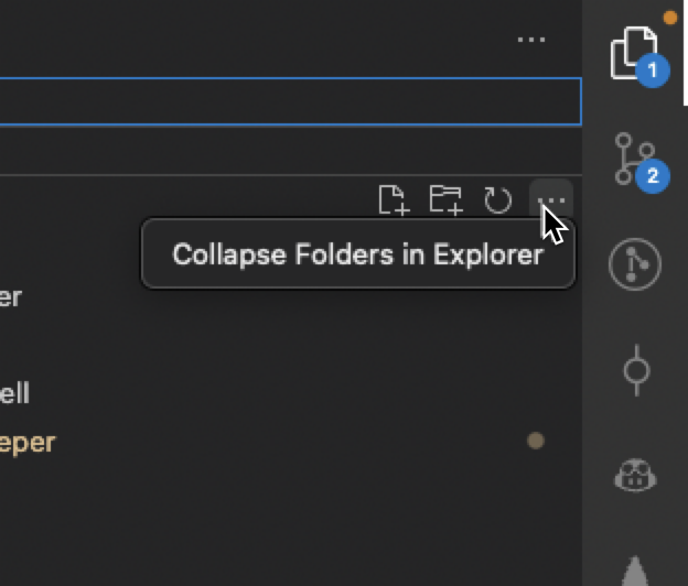 "Collapse Folders In Explorer" button in explorer pane missing & no settings option to enable
