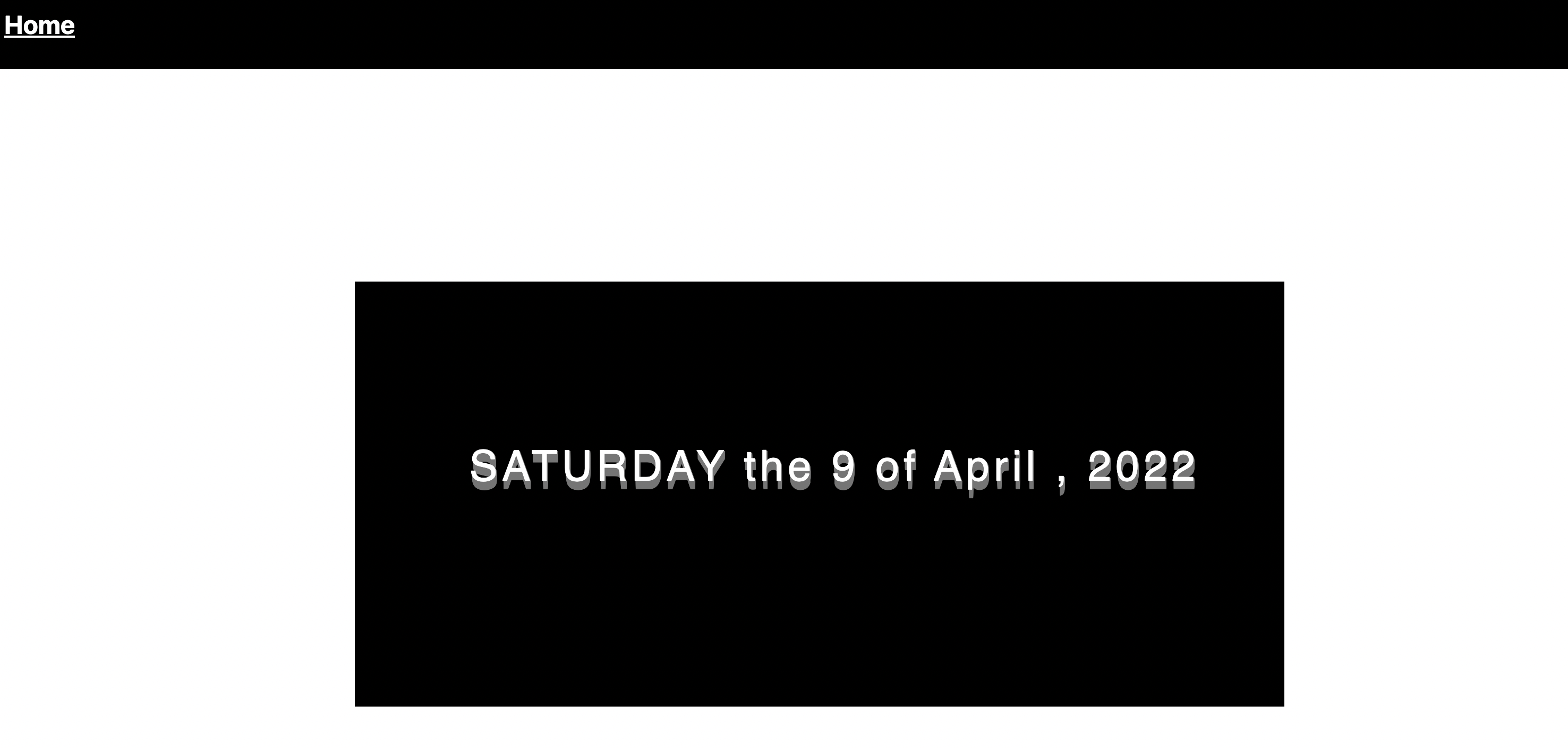 Display Dates