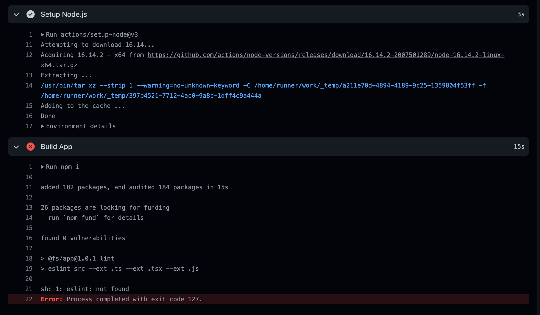 Npm install not working on actions issue 2253 actions runner github