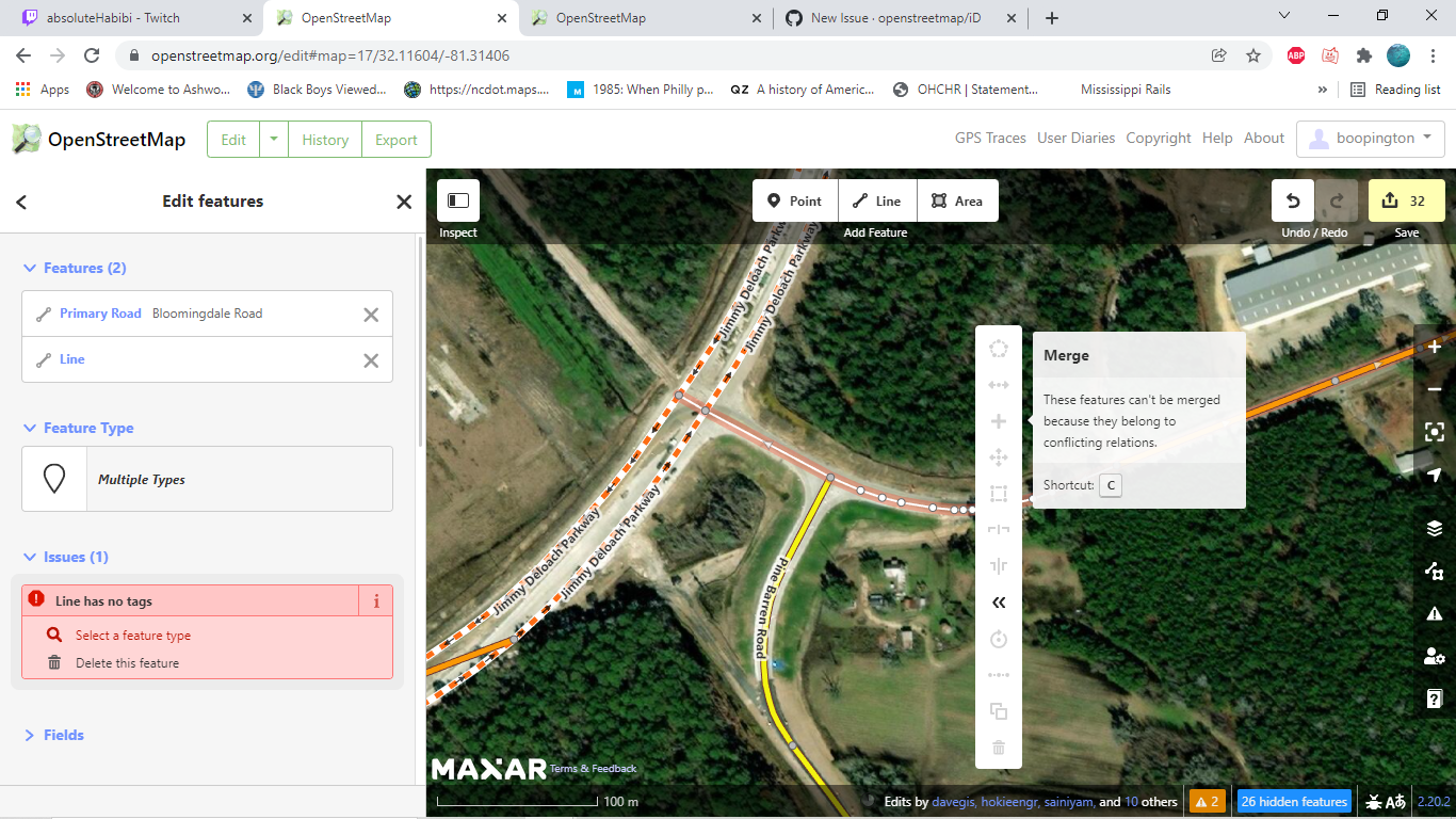 merging ways issue · Issue #8887 · openstreetmap/iD · GitHub