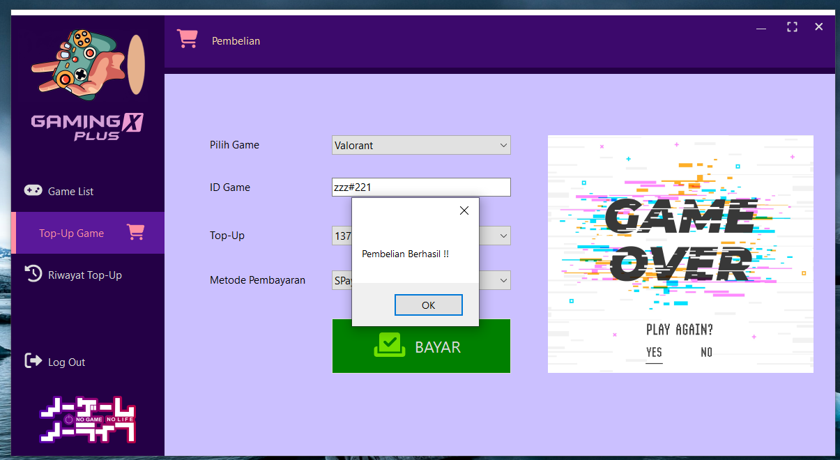 GitHub - rizkyrachman00/TopUpGame-FP-Pemrog · GitHub
