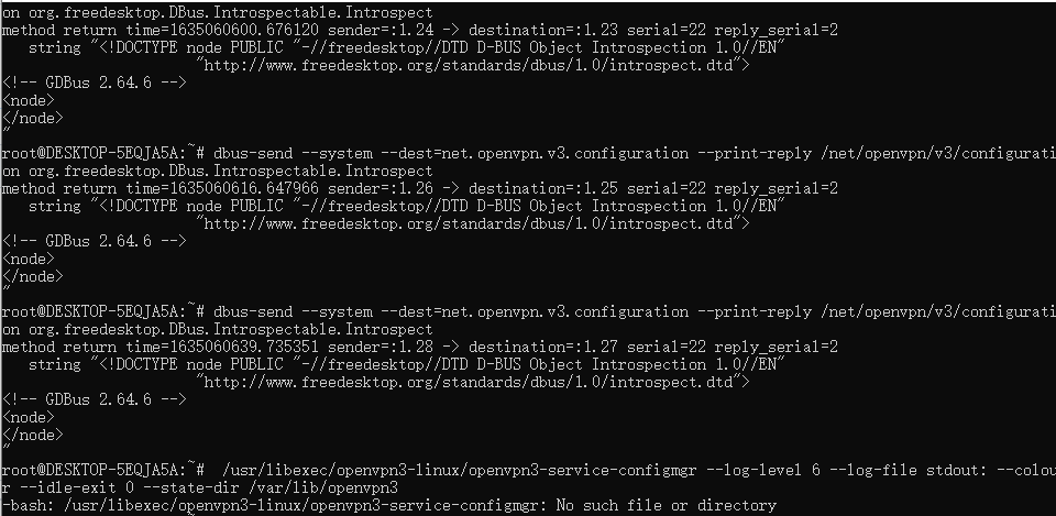 Could Not Get Owner Of Name Net Openvpn V3 Configuration No Such Name On Wsl2 Openvpn Openvpn3 Linux Could Not Get Owner Of Name Net Openvpn V3 Configuration No Such Name On Wsl2 Openvpn Openvpn3 Linux