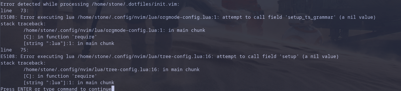 Unable to install neovim config correctly · Issue #59 · Martins3/My ...