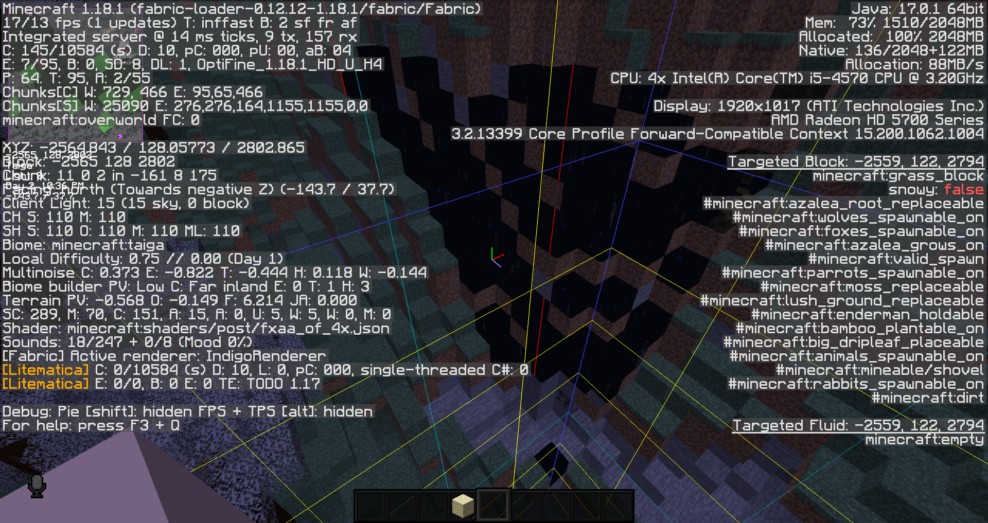 OptiFine 1.18.1 seems to fail loading block data. · Issue #6608 ...