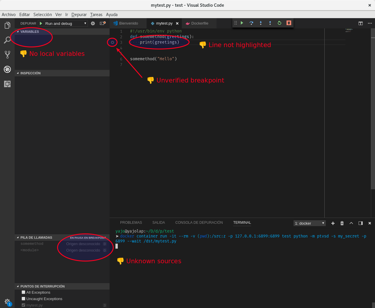 ptvsd not detecting symlink and setting unverified breakpoints · Issue ...
