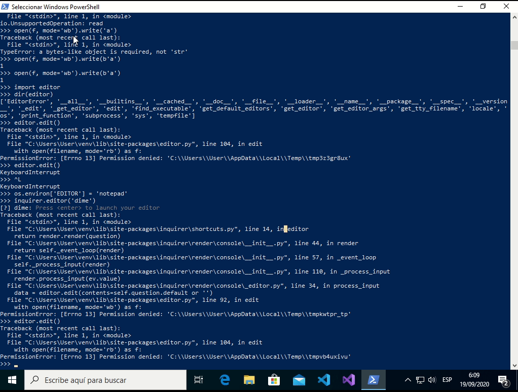 Opening an editor on windows raises a PermissionError · Issue #4 · rec ...