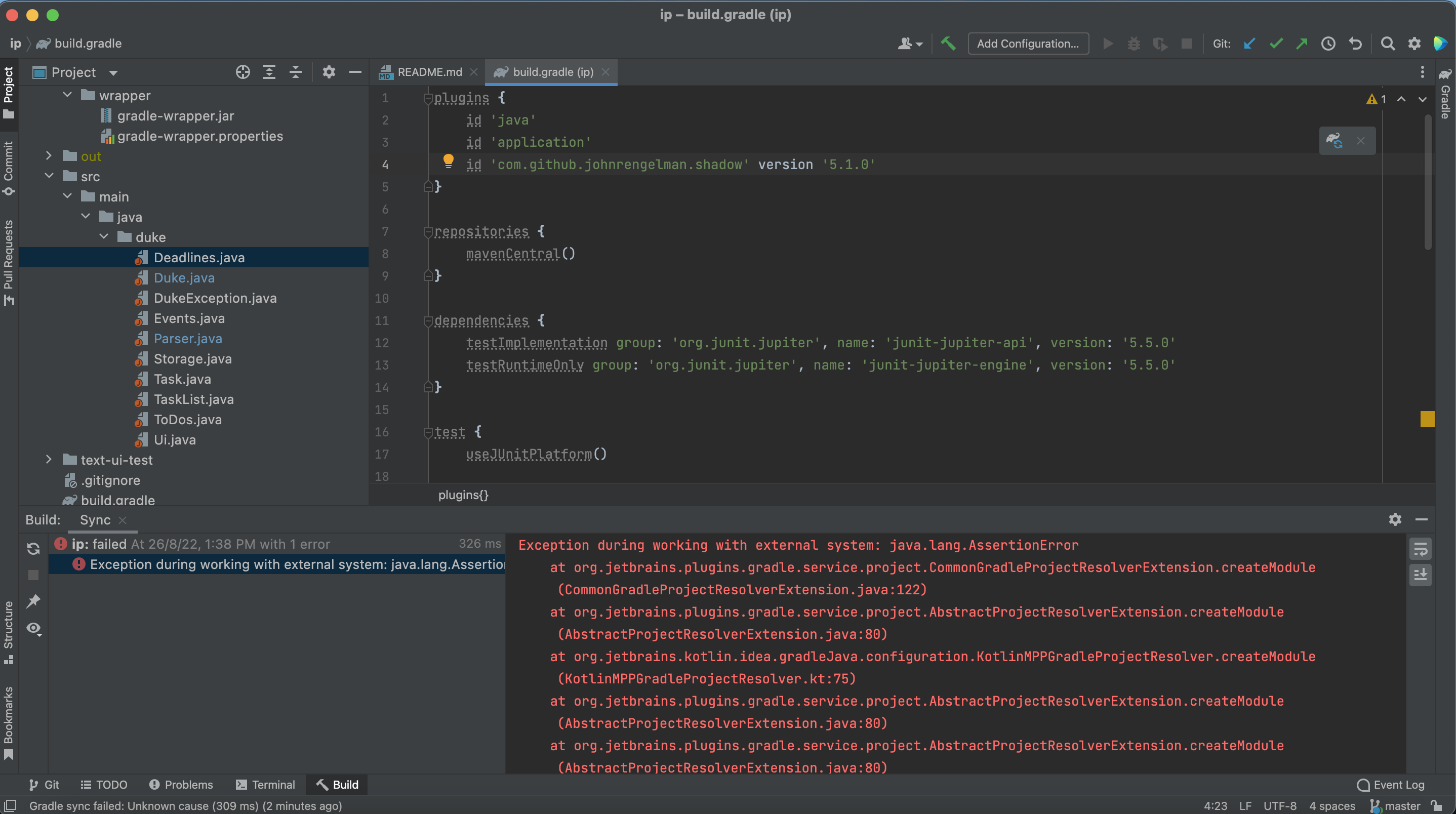 Unable to build and run Duke using Gradle · Issue #71 · nus-cs2103 ...