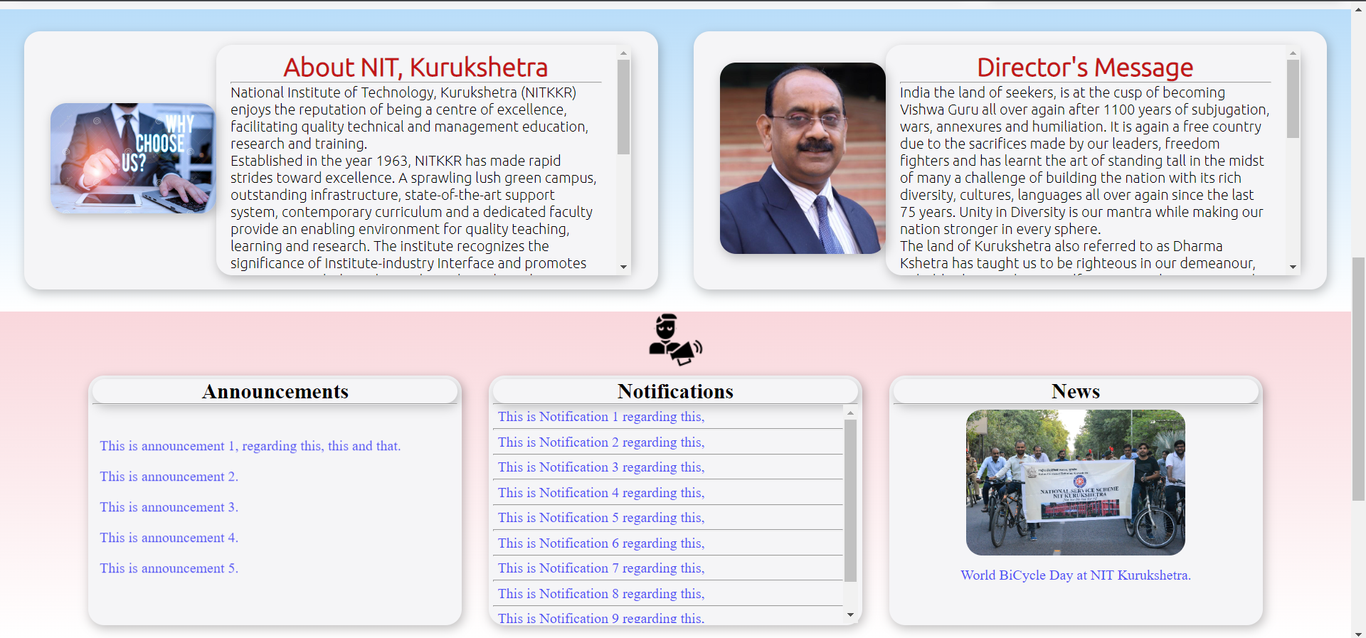 GitHub - shubham-976/NIT_KKR_Website: Its a frontend static website ...