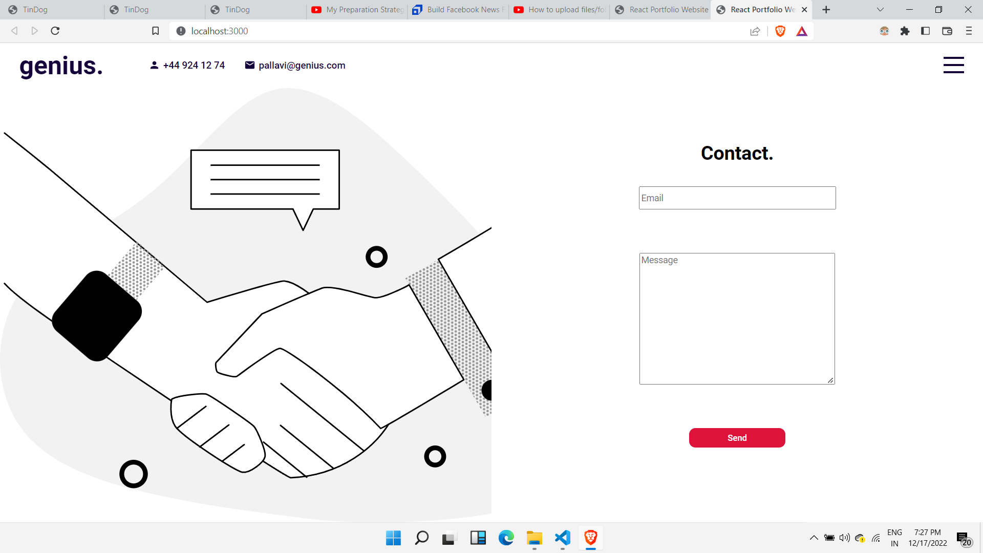 GitHub - Pallavibahekar/portfolio: Made by using react js and sass