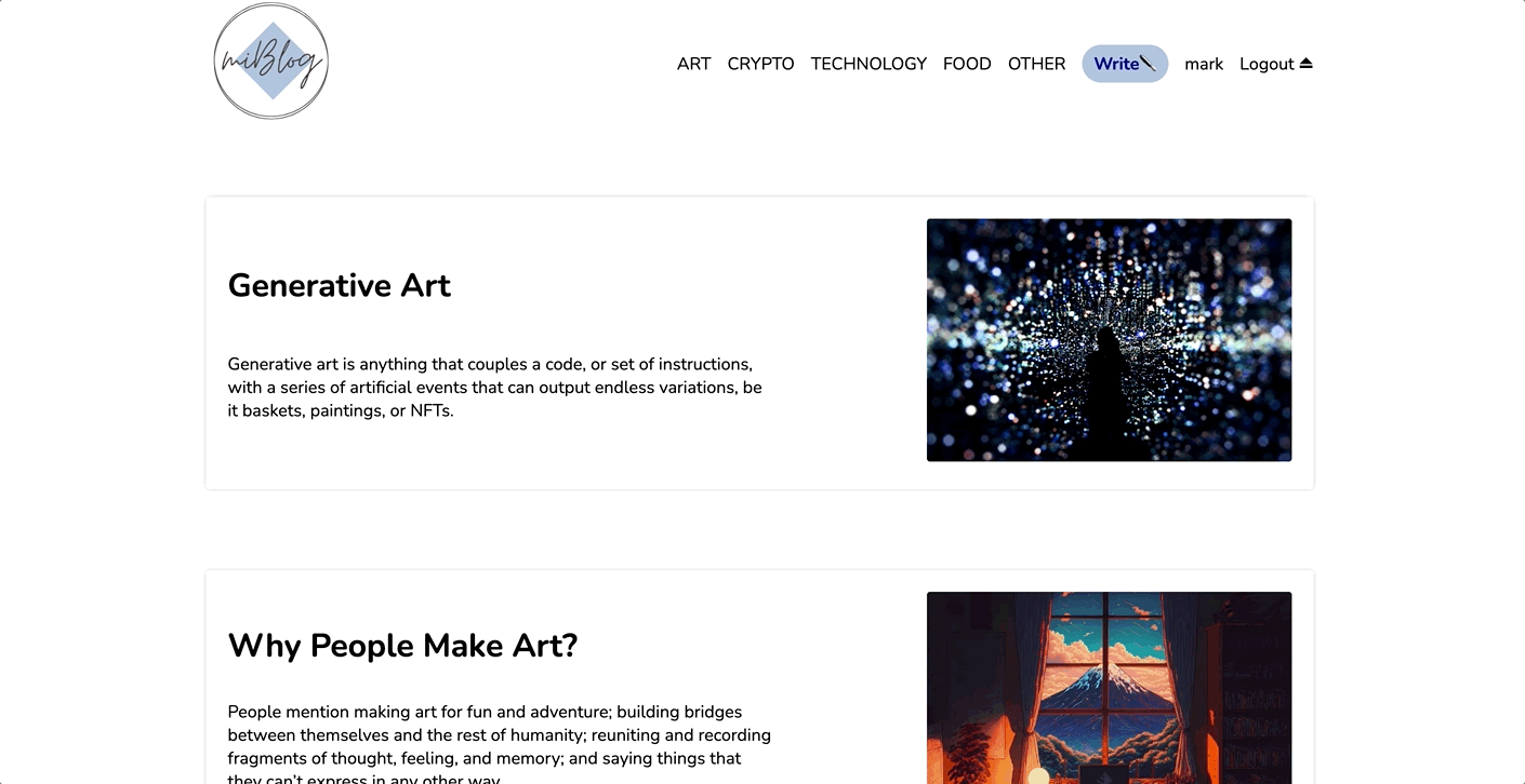Miblog project github